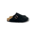 Wildleder Clogs Schwarz